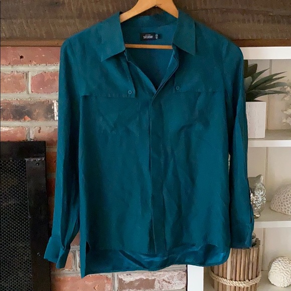 Kate Spade Hidden Button Blouse - Picture 2 of 6